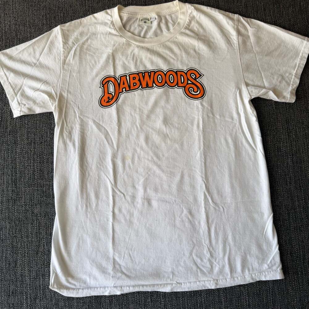 Dabwoods Logo Graphic T-Shirt White Size Large